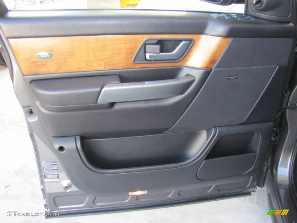2006 Land Rover Range Rover Sport HSE Ebony Black Door Panel Photo #77037943