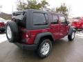 2013 Deep Cherry Red Crystal Pearl Jeep Wrangler Unlimited Sport 4x4  photo #6