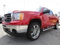 2009 Fire Red GMC Sierra 1500 SLE Crew Cab  photo #3