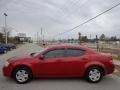 2009 Inferno Red Crystal Pearl Dodge Avenger SXT  photo #2