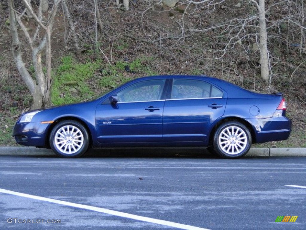 2007 Milan I4 Premier - Dark Blue Pearl Metallic / Medium Light Stone/Dark Charcoal photo #8