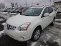 Pearl White 2013 Nissan Rogue SV AWD Exterior
