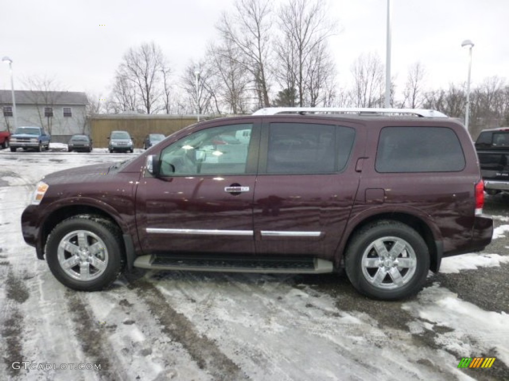 Midnight Garnet 2013 Nissan Armada Platinum 4WD Exterior Photo #77041080