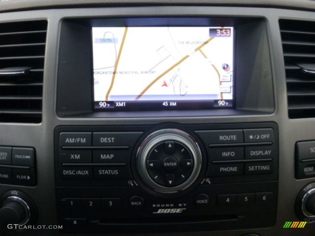2013 Armada Platinum 4WD - Midnight Garnet / Almond photo #19