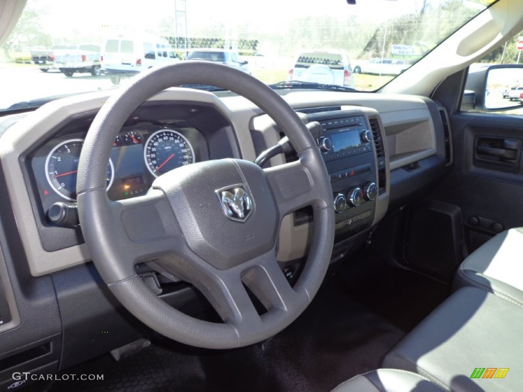 2012 Dodge Ram 1500 ST Regular Cab Dark Slate Gray/Medium Graystone Dashboard Photo #77042878