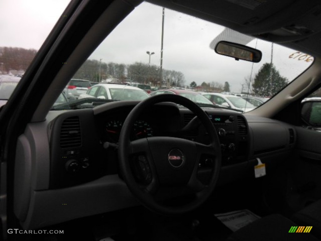 2013 Sierra 1500 Regular Cab 4x4 - Steel Gray Metallic / Dark Titanium photo #10