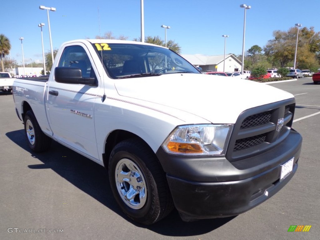 Bright White 2012 Dodge Ram 1500 ST Regular Cab Exterior Photo #77042960
