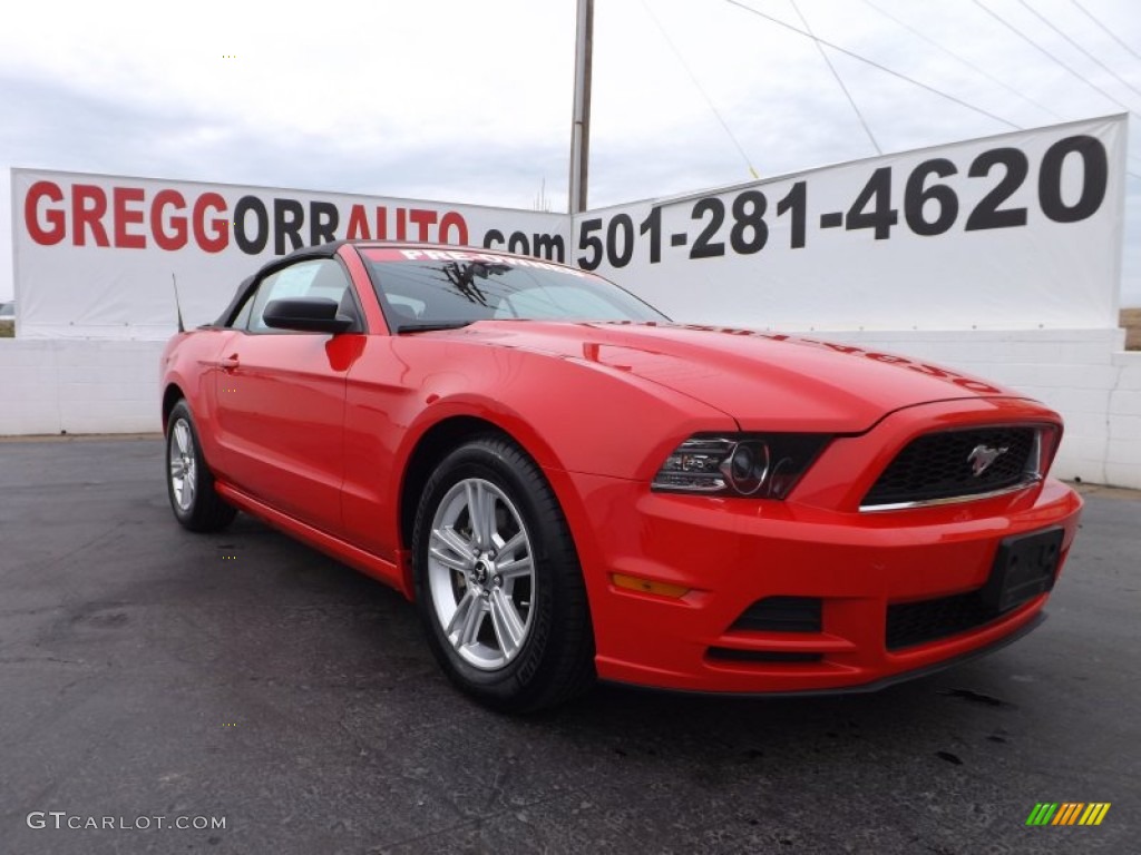 2013 Mustang V6 Convertible - Race Red / Charcoal Black photo #1