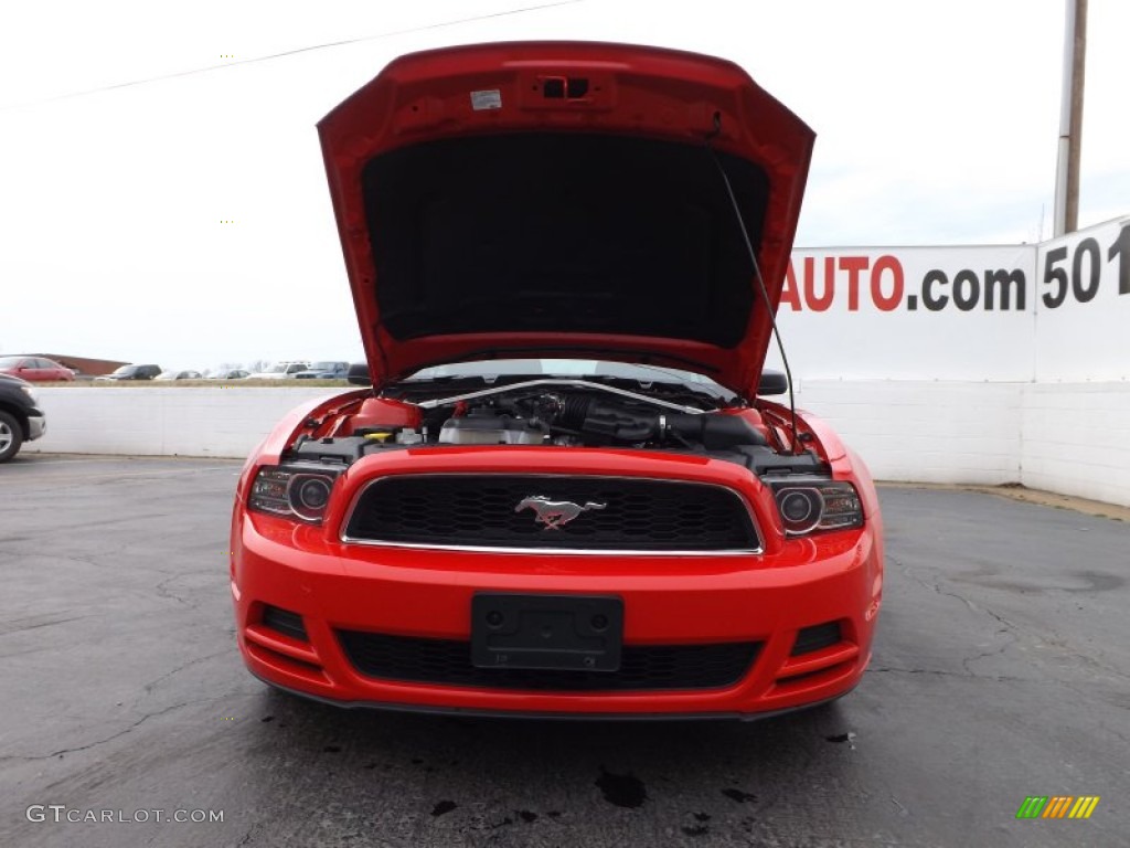 2013 Mustang V6 Convertible - Race Red / Charcoal Black photo #3