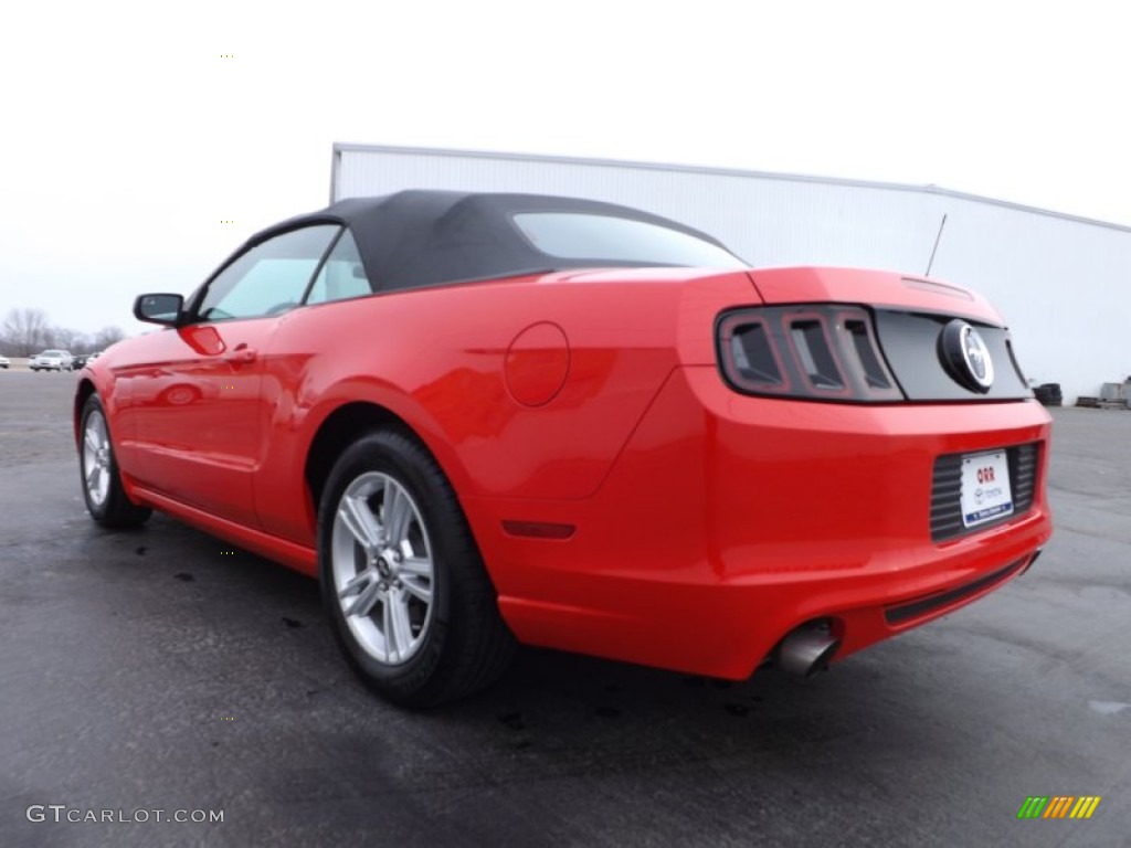 2013 Mustang V6 Convertible - Race Red / Charcoal Black photo #7