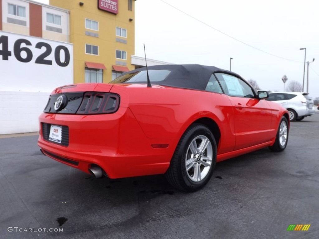 2013 Mustang V6 Convertible - Race Red / Charcoal Black photo #9