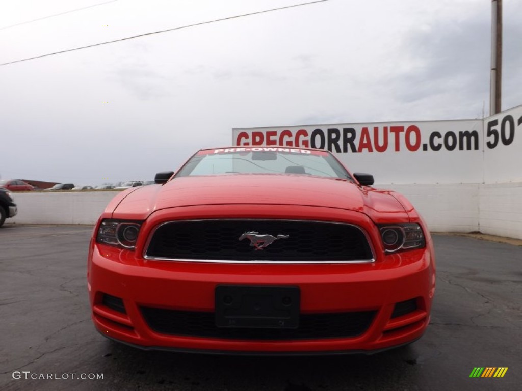 2013 Mustang V6 Convertible - Race Red / Charcoal Black photo #13