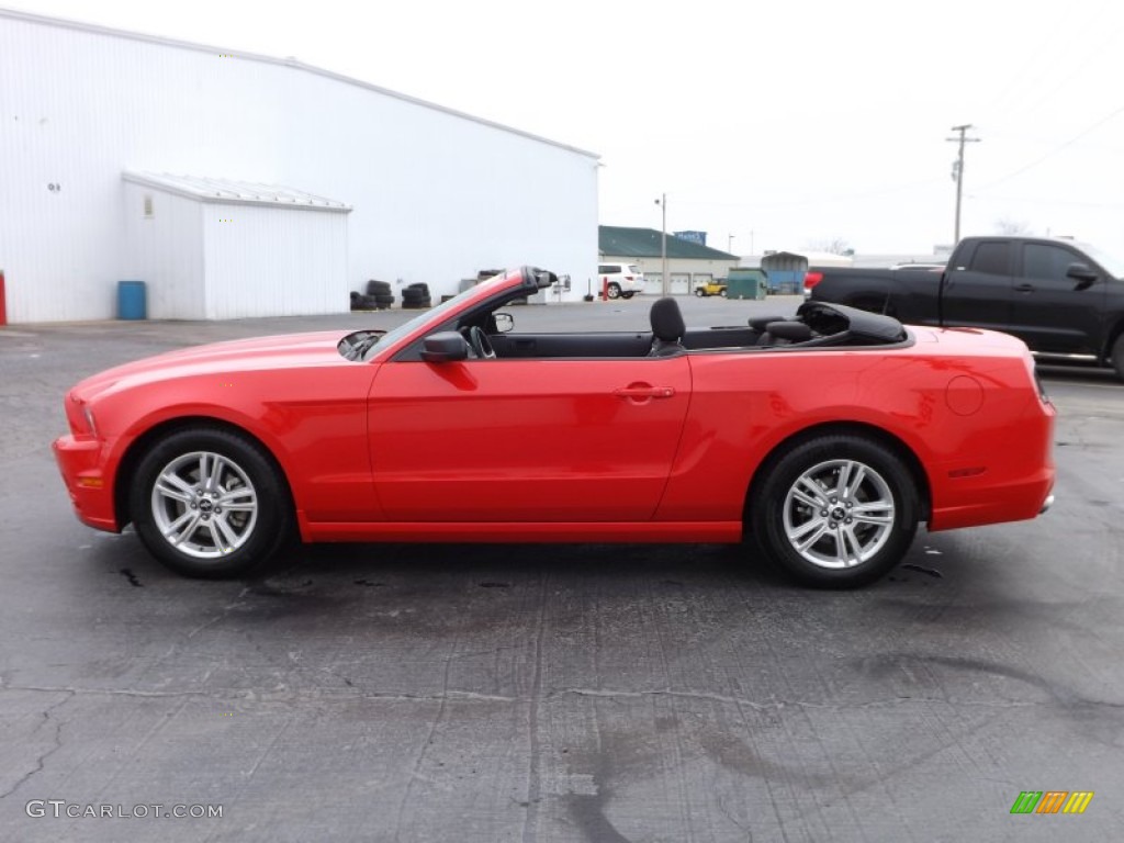 2013 Mustang V6 Convertible - Race Red / Charcoal Black photo #15