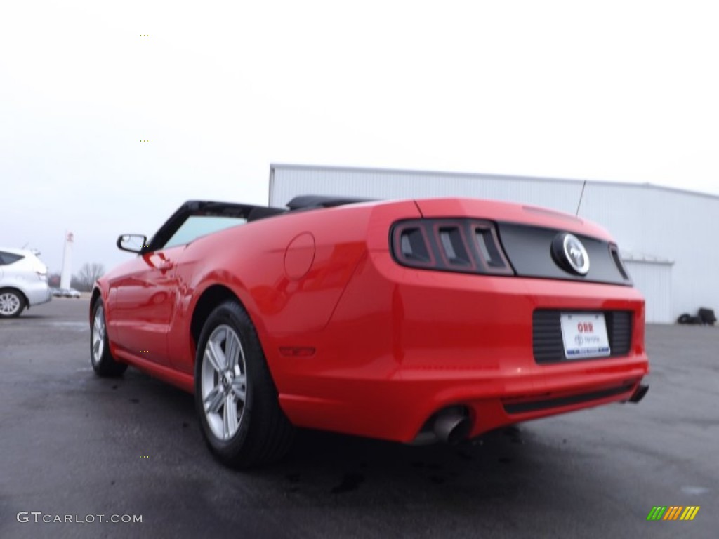 2013 Mustang V6 Convertible - Race Red / Charcoal Black photo #16