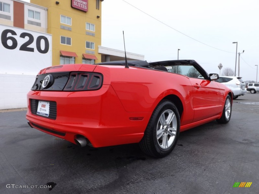 2013 Mustang V6 Convertible - Race Red / Charcoal Black photo #18