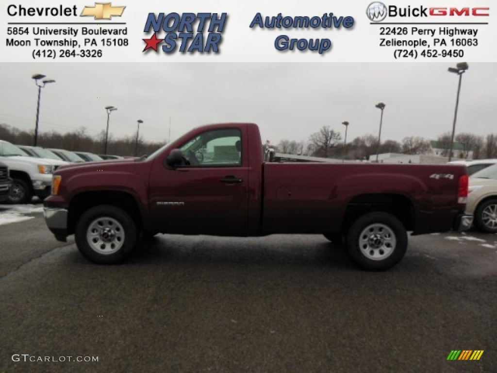 2013 Sierra 1500 Regular Cab 4x4 - Sonoma Red Metallic / Dark Titanium photo #1