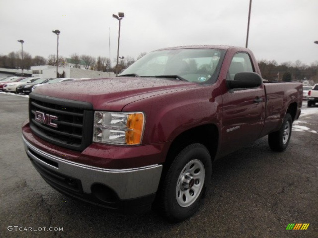 2013 Sierra 1500 Regular Cab 4x4 - Sonoma Red Metallic / Dark Titanium photo #2