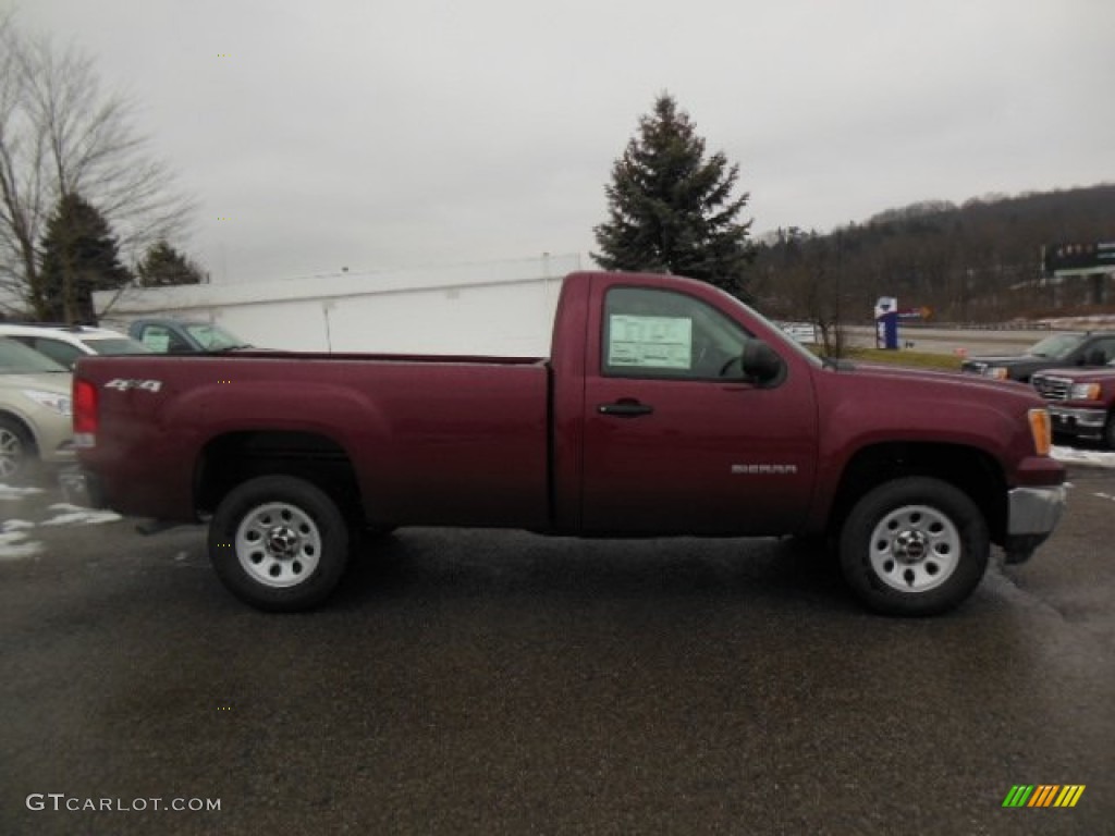 2013 Sierra 1500 Regular Cab 4x4 - Sonoma Red Metallic / Dark Titanium photo #5