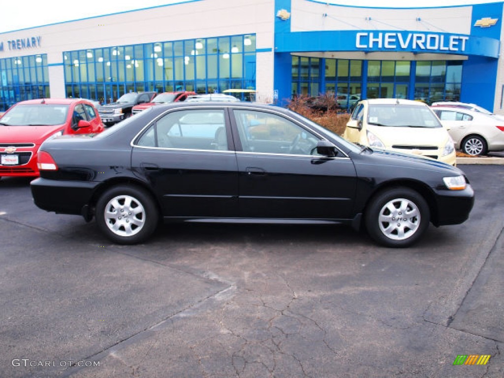 2002 Accord EX Sedan - Nighthawk Black Pearl / Quartz Gray photo #1