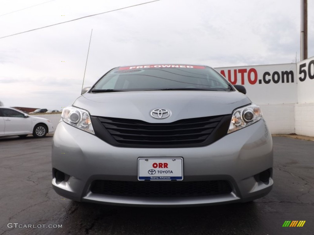 2011 Sienna  - Silver Sky Metallic / Light Gray photo #2