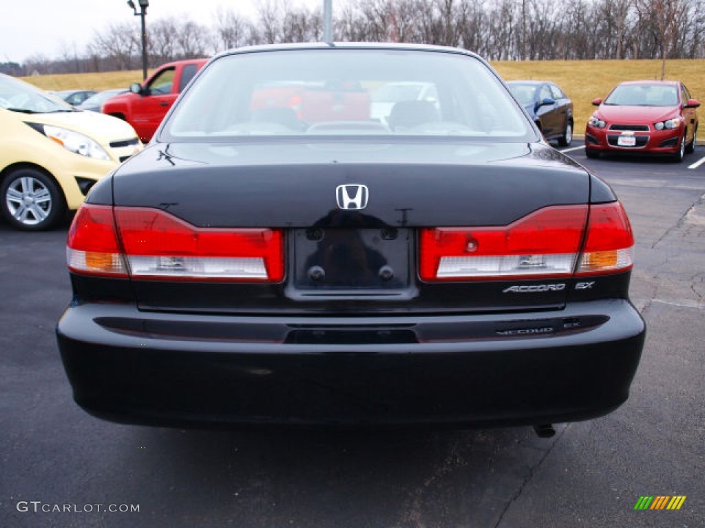 2002 Accord EX Sedan - Nighthawk Black Pearl / Quartz Gray photo #6