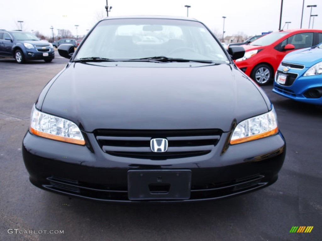 2002 Accord EX Sedan - Nighthawk Black Pearl / Quartz Gray photo #8