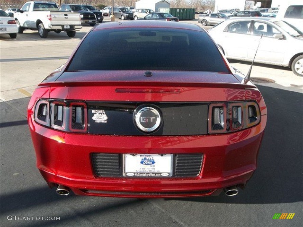 2014 Mustang GT Premium Coupe - Ruby Red / Charcoal Black photo #5