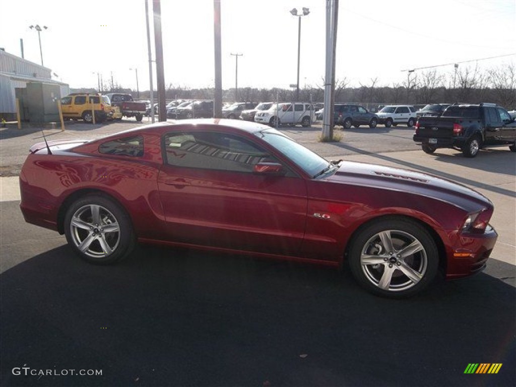 Ruby Red 2014 Ford Mustang GT Premium Coupe Exterior Photo #77044039