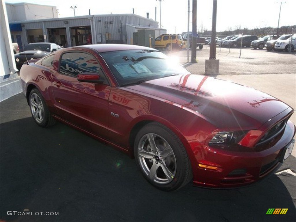 2014 Mustang GT Premium Coupe - Ruby Red / Charcoal Black photo #8