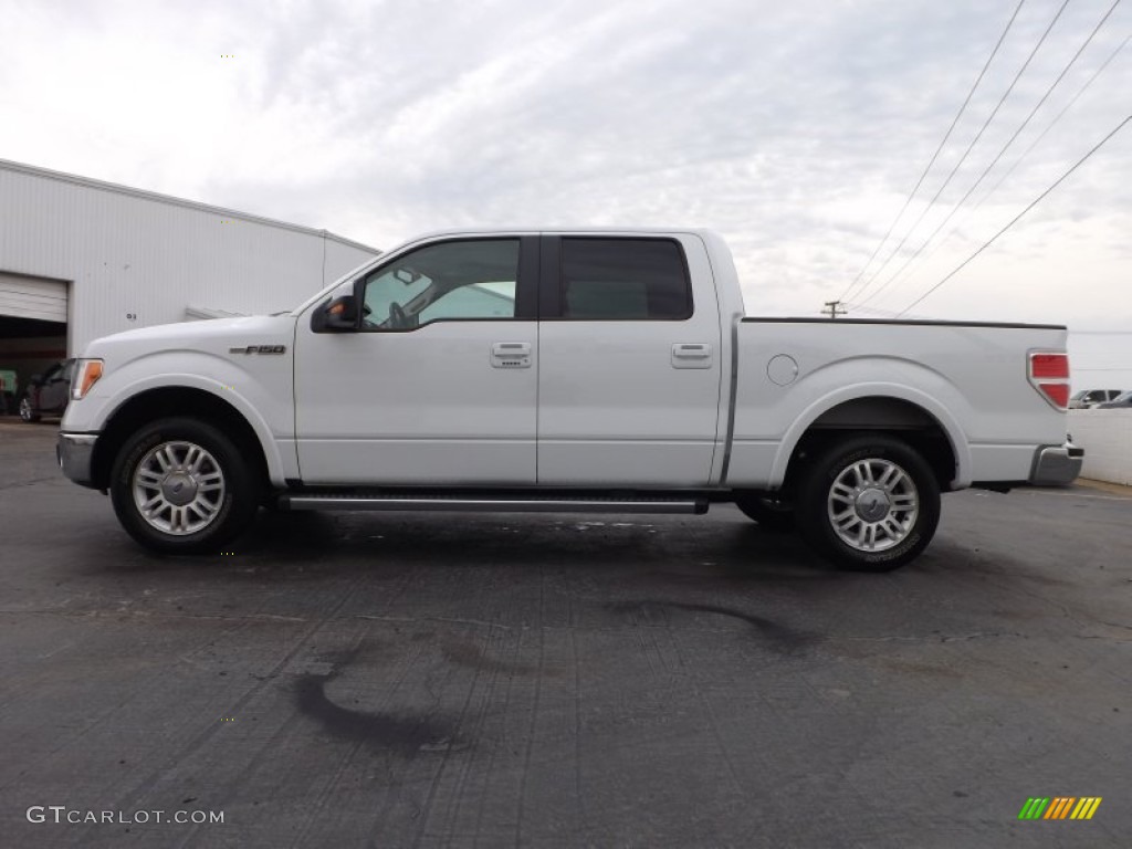 2011 F150 Lariat SuperCrew - Oxford White / Pale Adobe photo #5