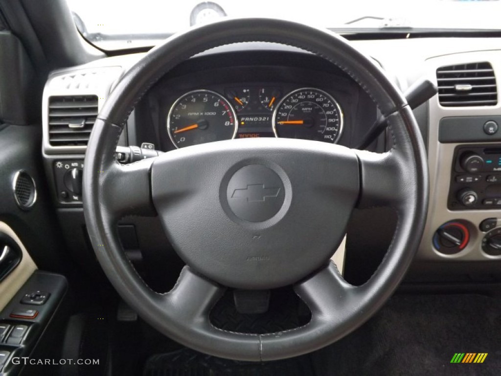 2010 Chevrolet Colorado LT Crew Cab Ebony/Light Cashmere Steering Wheel Photo #77044531