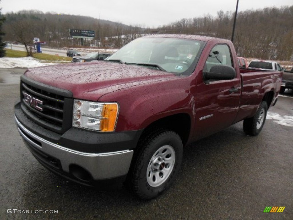 2013 Sierra 1500 Regular Cab 4x4 - Sonoma Red Metallic / Dark Titanium photo #2