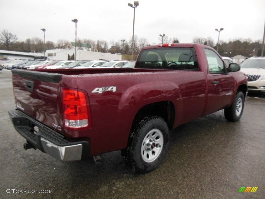 2013 Sierra 1500 Regular Cab 4x4 - Sonoma Red Metallic / Dark Titanium photo #6