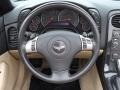 2010 Chevrolet Corvette Cashmere Interior Steering Wheel Photo