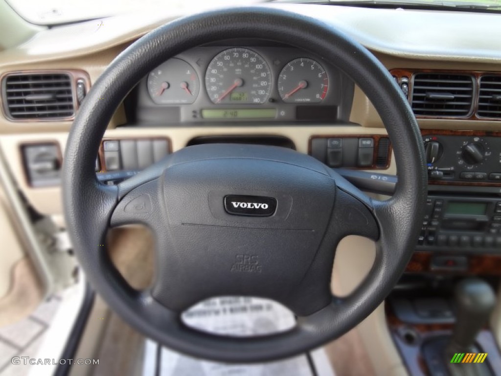 1998 Volvo S70 GLT Tan Steering Wheel Photo #77045293