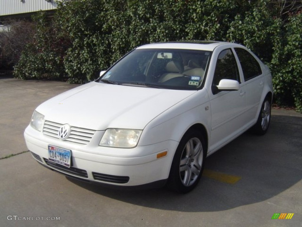 2002 Jetta GLS 1.8T Sedan - Cool White / Beige photo #3