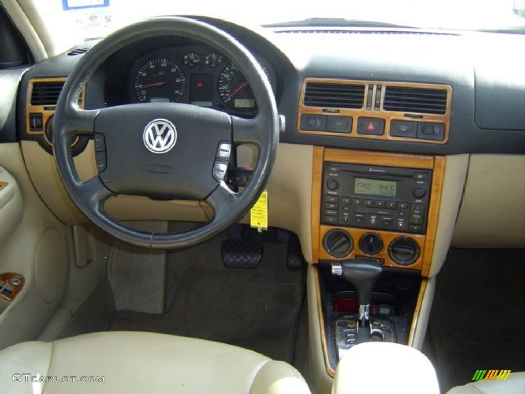 2002 Jetta GLS 1.8T Sedan - Cool White / Beige photo #7