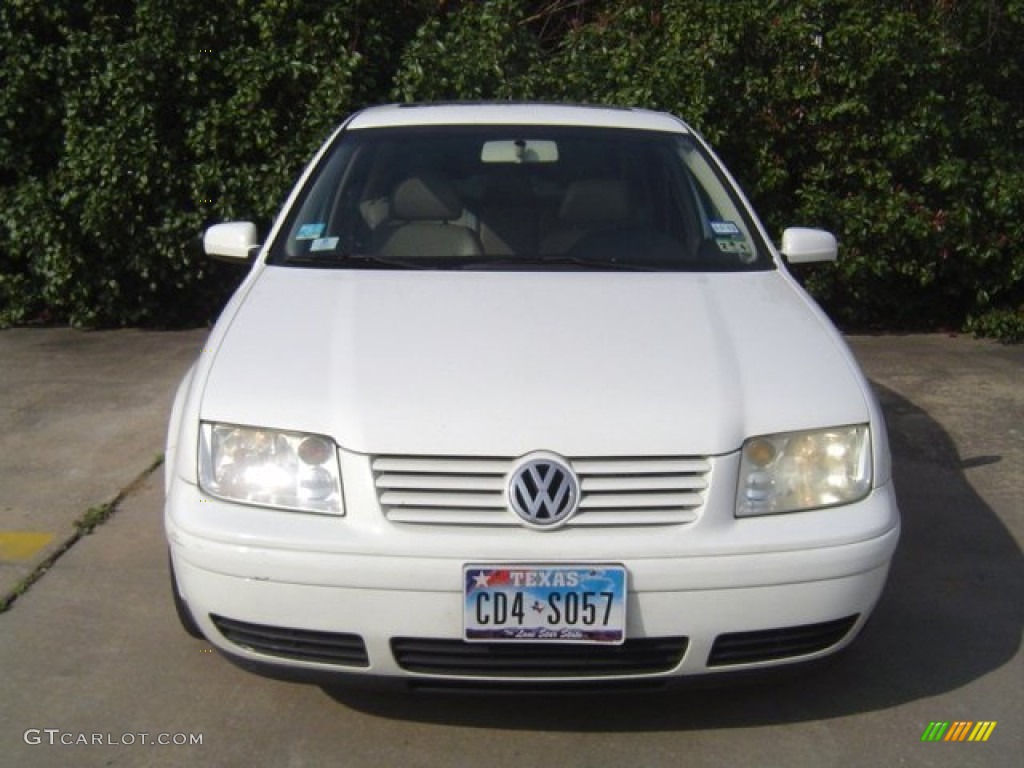 2002 Jetta GLS 1.8T Sedan - Cool White / Beige photo #11