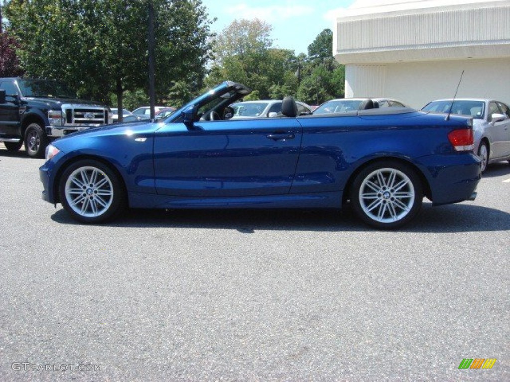 2010 1 Series 128i Convertible - Le Mans Blue Metallic / Black photo #6