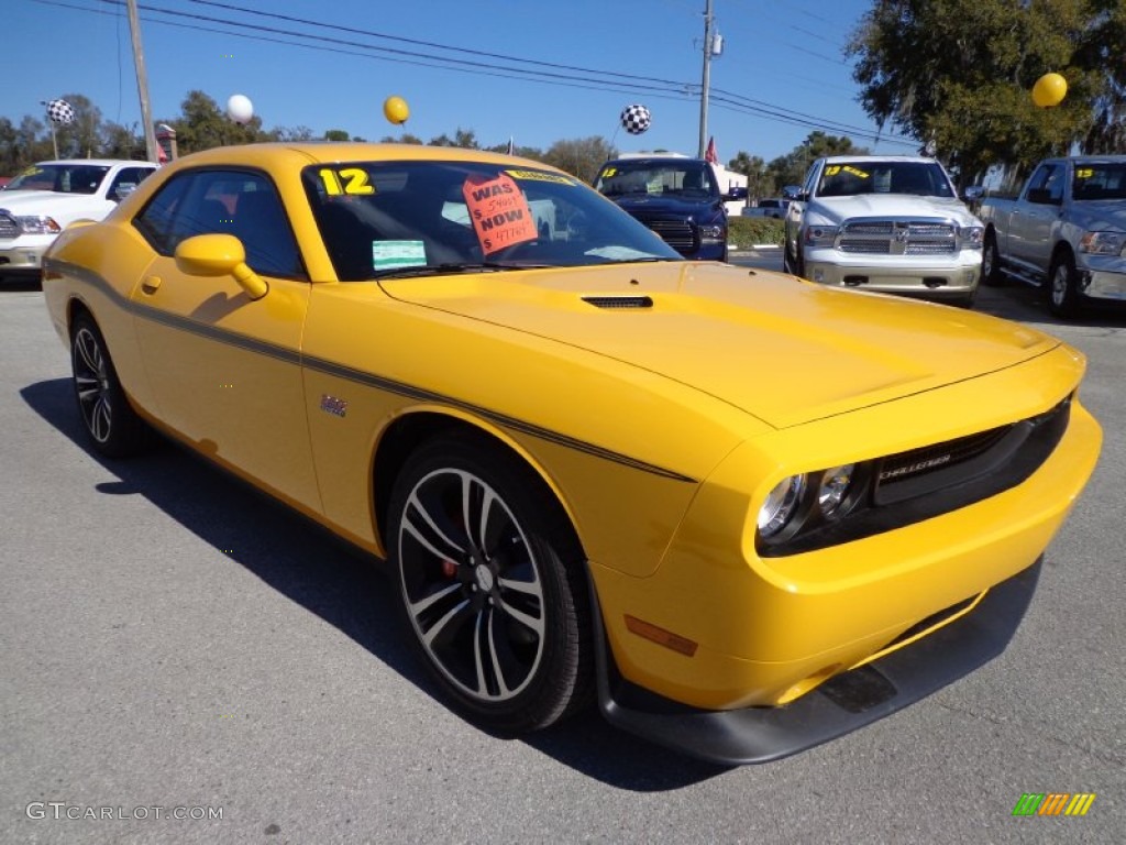 Stinger Yellow 2012 Dodge Challenger SRT8 Yellow Jacket Exterior Photo #77046693