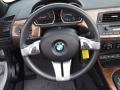 Black 2005 BMW Z4 3.0i Roadster Steering Wheel