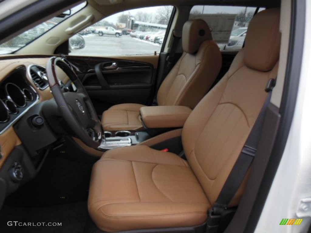 Choccachino Leather Interior 2013 Buick Enclave Leather AWD Photo #77047012