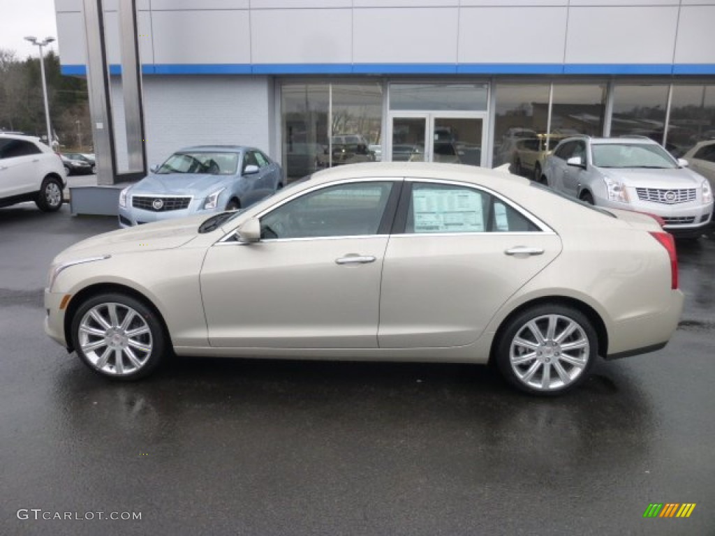 Silver Coast Metallic 2013 Cadillac ATS 2.0L Turbo Luxury AWD Exterior Photo #77047738