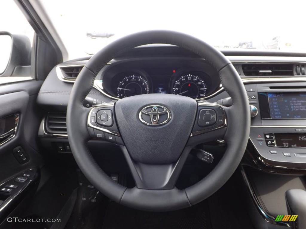 2013 Toyota Avalon XLE Black Steering Wheel Photo #77047785
