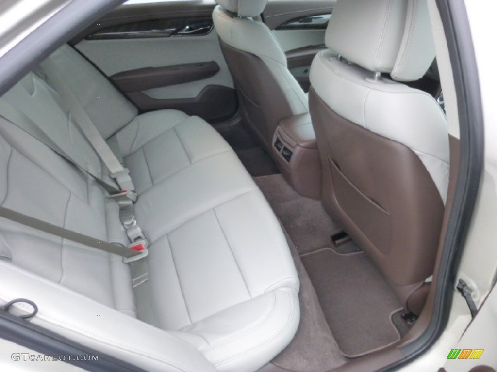 Light Platinum/Brownstone Accents Interior 2013 Cadillac ATS 2.0L Turbo Luxury AWD Photo #77047873