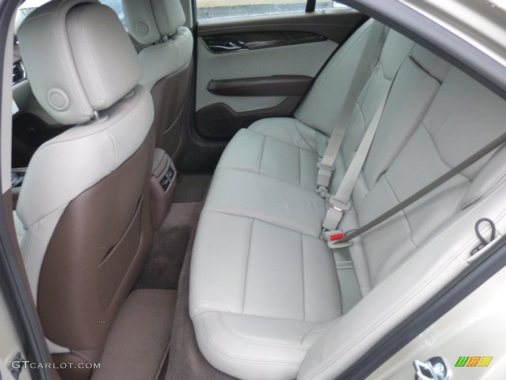 Light Platinum/Brownstone Accents Interior 2013 Cadillac ATS 2.0L Turbo Luxury AWD Photo #77047891