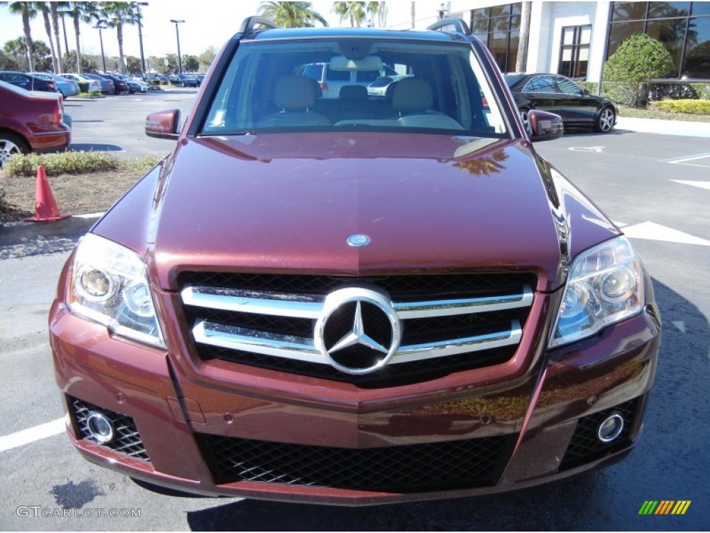 2011 GLK 350 - Barolo Red Metallic / Almond/Black photo #2