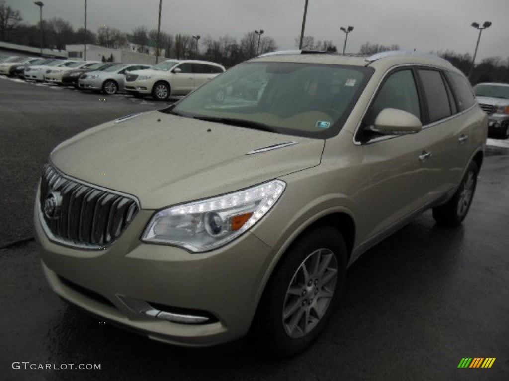 2013 Enclave Leather AWD - Champagne Silver Metallic / Choccachino Leather photo #2