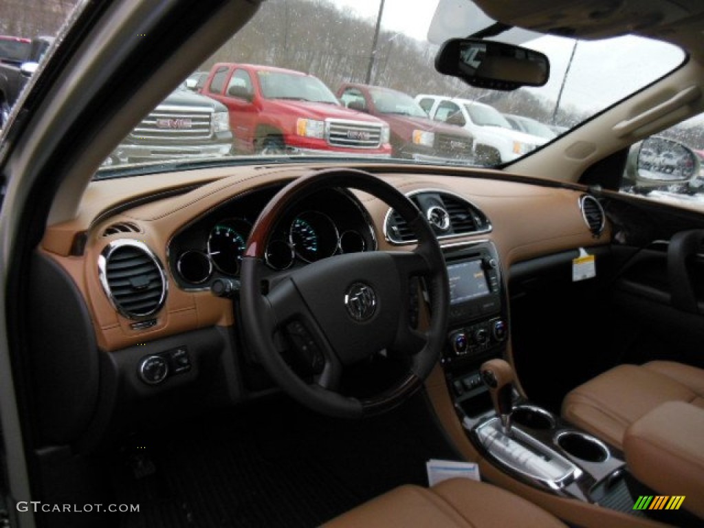 2013 Enclave Leather AWD - Champagne Silver Metallic / Choccachino Leather photo #10