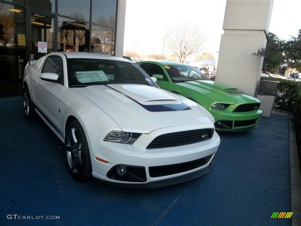Performance White 2013 Ford Mustang Roush Stage 1 Coupe Exterior Photo #77049007